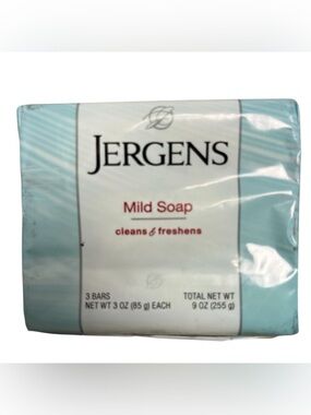 Jergens Mild Soap Bar - Light Blue - Pack of 3